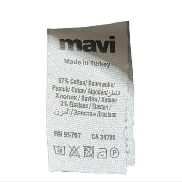 Mavi Adriana Mid-Rise Super Skinny Black Jeans Size 26 - Picture 12 of 14